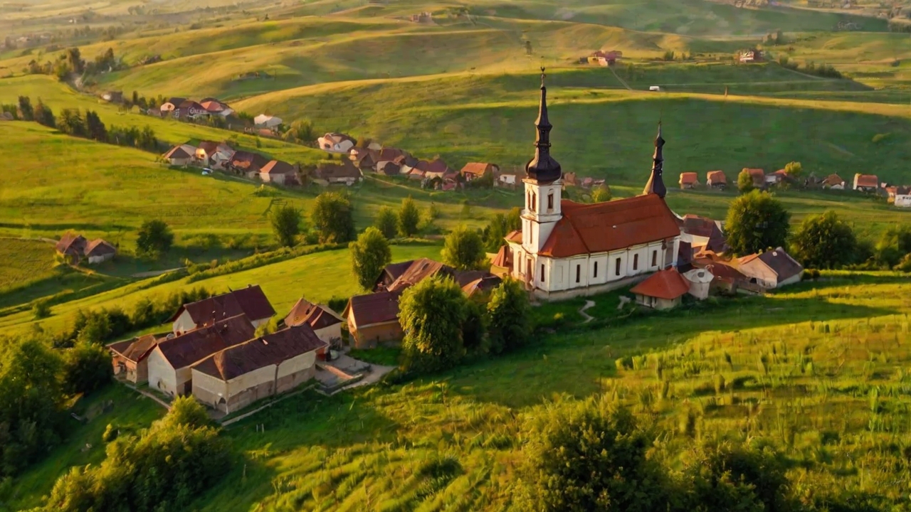 Peisaj rural al Comunei Costești, Județul Iași